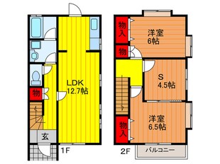 セゾンサンチュ－ルの物件間取画像